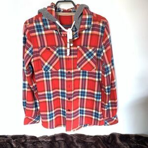Flannel hoodie